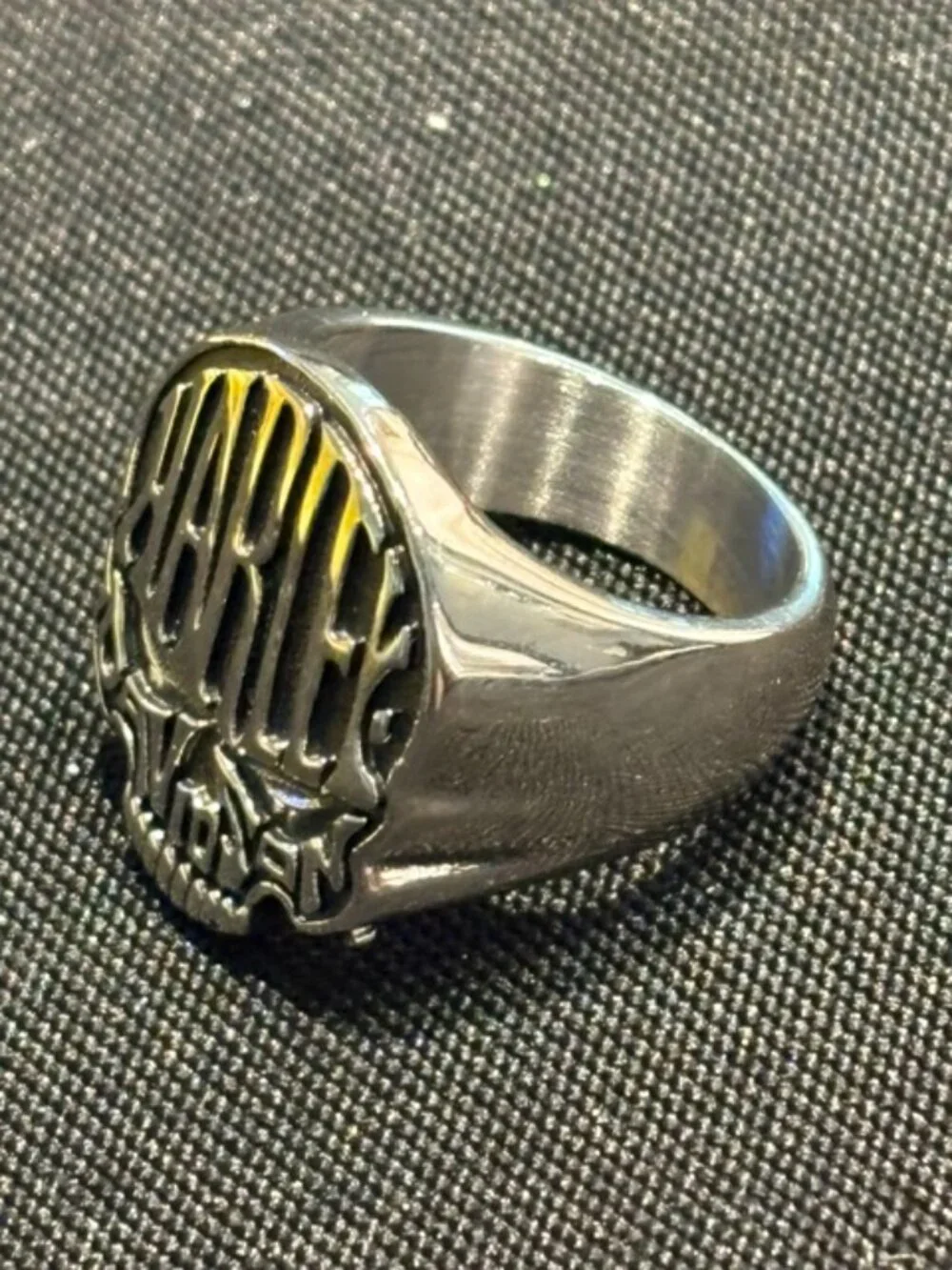 Harley-Davidson® Men's Calavera H-D Skull Stainless Steel Ring